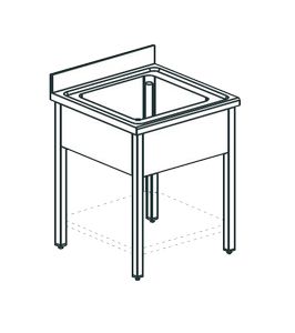 Ванна моечная APACH CHEF LINE LS66-44SH Ванна моечная APACH CHEF LINE LS66-44SH