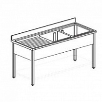 Ванна моечная APACH CHEF LINE L2S177-55LW