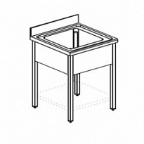 Ванна моечная APACH CHEF LINE LS77-55SH