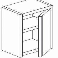 Полка настенная закрытая APACH CHEF LINE LCW74HD