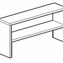 Полка настольная закрытая APACH CHEF LINE LOSC35220T2CS