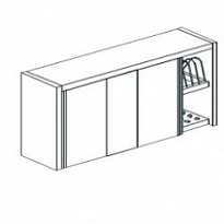 Полка настенная закрытая APACH CHEF LINE LCW166DDSD