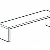 Полка настольная закрытая APACH CHEF LINE LOSC35180T1CS