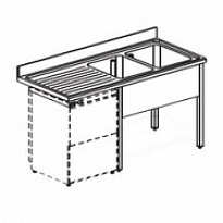 Ванна моечная APACH CHEF LINE L2S197-55LWD