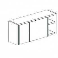 Полка настенная закрытая APACH CHEF LINE LCW186SD