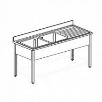 Ванна моечная APACH CHEF LINE L2S186-54RW