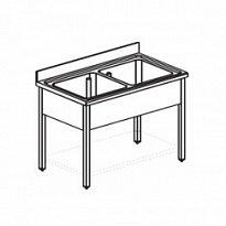 Ванна моечная APACH CHEF LINE L2S167-65