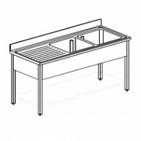 Ванна моечная APACH CHEF LINE L2S166-54LW